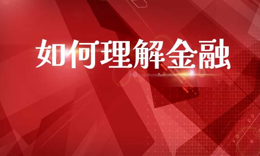 如何理解金融_https://m.fsyjjx.cn_股指期货保证金_第1张