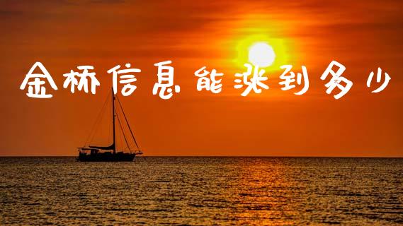 金桥信息能涨到多少_https://m.fsyjjx.cn_股指期货保证金_第1张