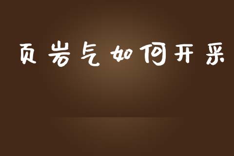 页岩气如何开采_https://m.fsyjjx.cn_期货如何开户_第1张
